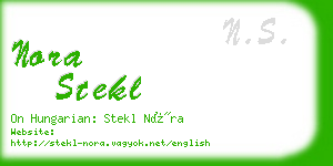 nora stekl business card